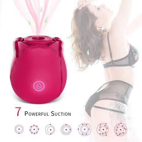 Rose Shape Sucking Vibrator