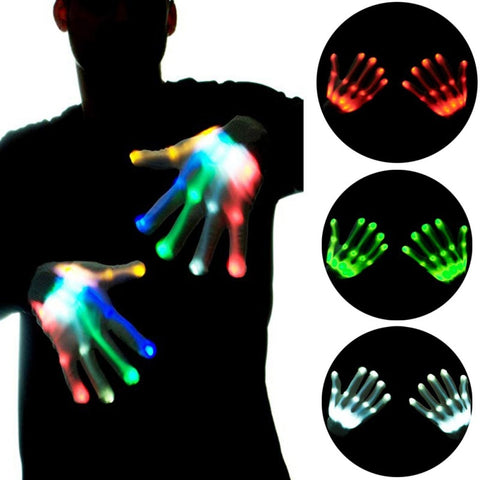 LED Gloves Neon