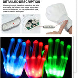 LED Gloves Neon