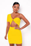 One Shoulder Cut Out Dress