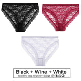 3PCS/Set Floral Lace Panties