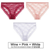 3PCS/Set Floral Lace Panties