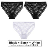 3PCS/Set Floral Lace Panties