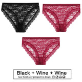 3PCS/Set Floral Lace Panties