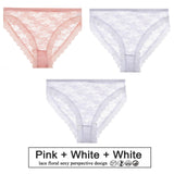 3PCS/Set Floral Lace Panties