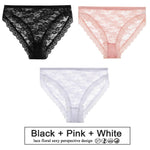 3PCS/Set Floral Lace Panties