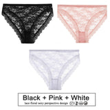 3PCS/Set Floral Lace Panties