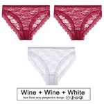 3PCS/Set Floral Lace Panties