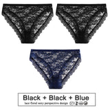 3PCS/Set Floral Lace Panties