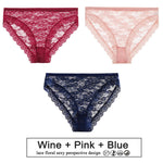 3PCS/Set Floral Lace Panties