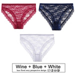 3PCS/Set Floral Lace Panties