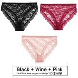 3PCS/Set Floral Lace Panties