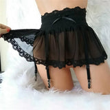 Lace Skirt w/ Garter Belt