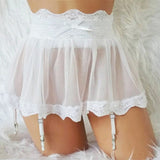 Lace Skirt w/ Garter Belt