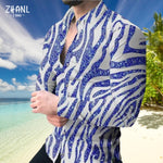 Fashion Designer Print Long Sleeve Shirt