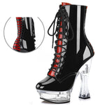 Stripper Ankle Boots High Heels