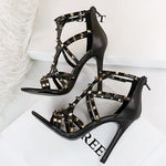 Stripper Rome Rivets 10.5cm High Heels