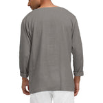 V-neck Chest With Long-sleeved Shirt