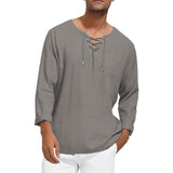 V-neck Chest With Long-sleeved Shirt