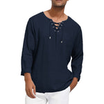 V-neck Chest With Long-sleeved Shirt